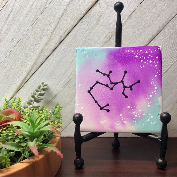 Other - Purple Sagittarius Zodiac Constellation Tile Decor